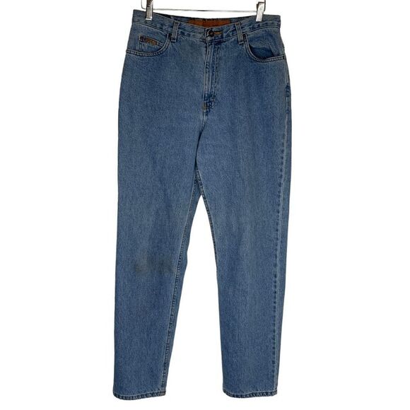 Eddie Bauer Women's size 12 Vintage 100% cotton High rise Tappered blue Jeans - Picture 1 of 9